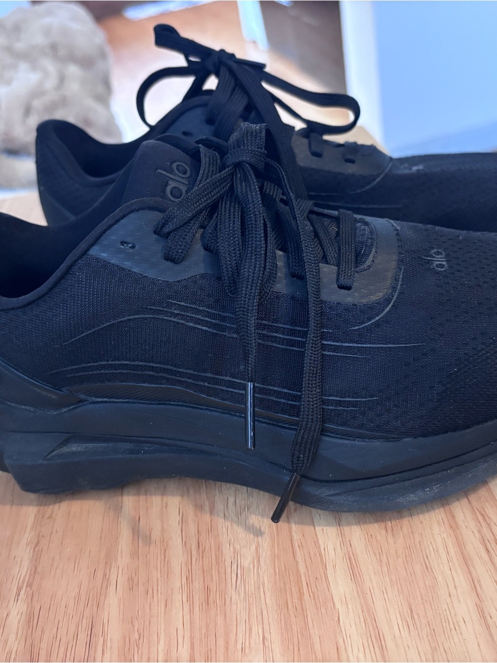 All-Black Men’s Athletic Sneakers